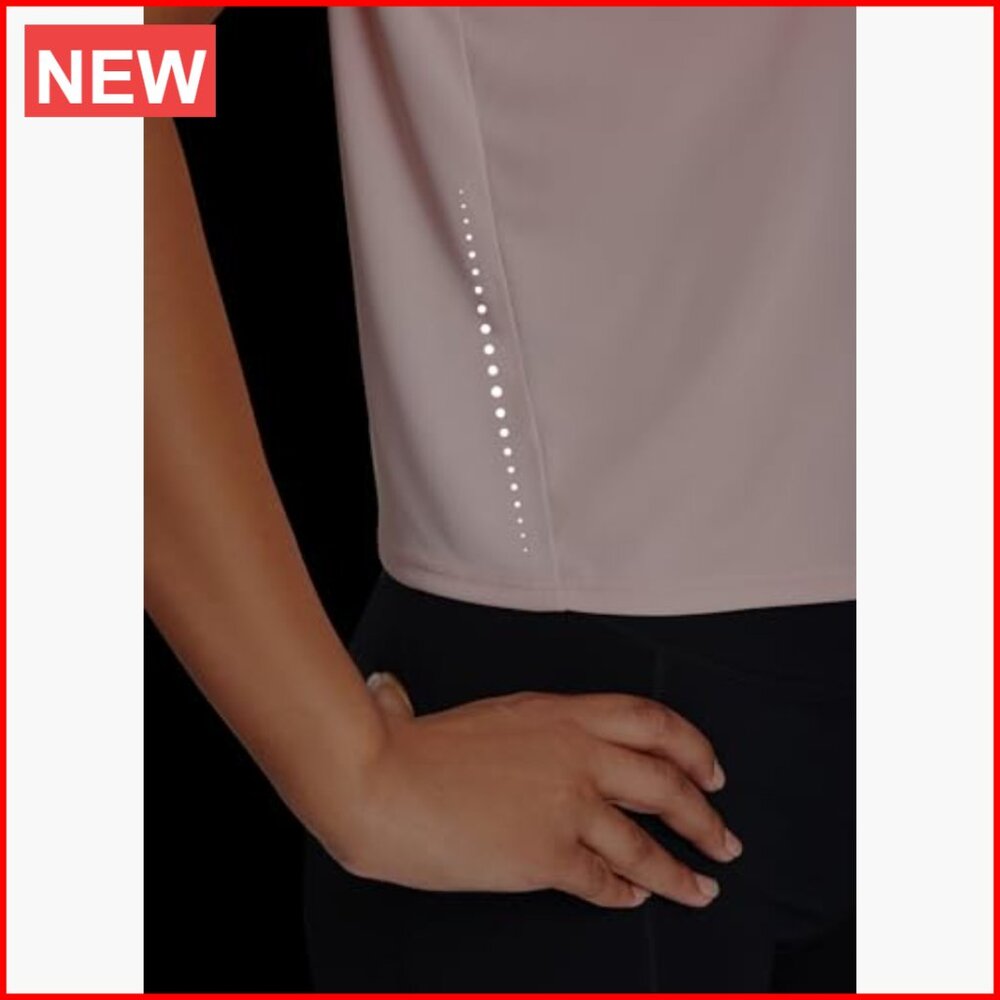 Polyester Cropped Split Back Running Top Upf 50+ … - image 6